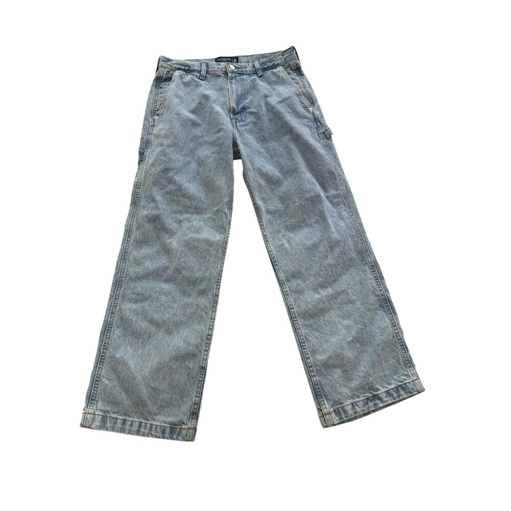 Abercrombie and Fitch Jeans Men's 31/30 (Actual 29.5) Baggy Carpenter Light Wash